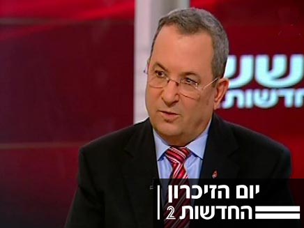 אהוד ברק באולפן חדשות 2 (צילום: חדשות 2)