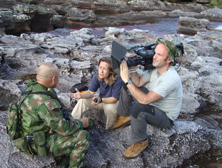 הראיון מתחיל: אילנה, המפקד הקולמביאני - ונהר צי (צילום: אירית לכטר, עובדה)