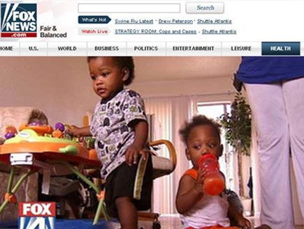 תאומים משני אבות שונים, מתוך אתר פוקס ניוז (צילום: .foxnews.com)