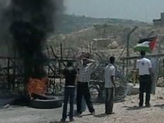 הפגנה בבלעין (צילום: חדשות 2)