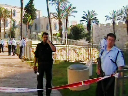 זירת רצח בירושלים (צילום: חדשות 2)