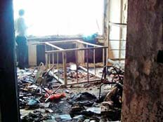הרס במגורי הסטודנטים באוניברסיטת טהרן (צילום: רויטרס)