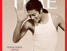 מייקל ג'קסון על שער הטיימס (צילום: רויטרס)