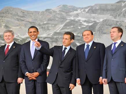 פיסגת G8 (צילום: חדשות 2)