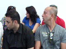 השוטרים שהורשעו בניסיון חיסול של העבריין מיכאל מור (צילום: חדשות 2)