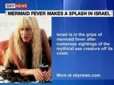 מסקרים את בתולת הים בקריית ים ב CNN (צילום: SKYNEWS)