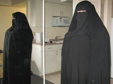 הרב ז'וברט שברח מדובאי מחופש לאישה (צילום: אתר  "הבריחה מדובאי")