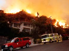השריפות בקליפורניה (צילום: AP)