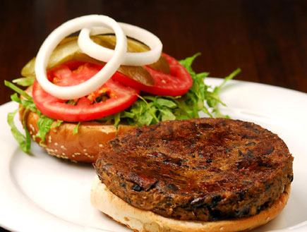 המבורגר בריאות של אגאדיר (צילום: רן בירן)