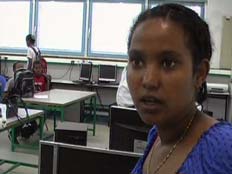 בת העדה האתיופית בבית הספר (צילום: חדשות 2)