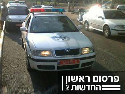 זירת הפגע וברח בשוטר בבת ים (צילום: חדשות 2)