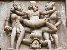 פסל אירוטי - הודו, Khajuraho (צילום: istockphoto)