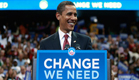 ברק אובמה נואם בקמפיין הבחירות. הבטיח לצאת מעירק, (צילום: רויטרס)