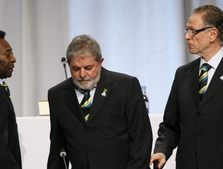 פלה ונשיא ברזיל (רויטרס) (צילום: מערכת ONE)
