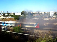 אש פרצה ברכבת. ארכיון (צילום: באדיבות חב"ד און ליין)