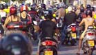 הפגנת האופנוענים (צילום: חדשות 2)
