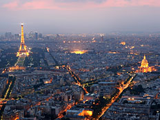 מבט על פריז בשקיעה (צילום: אימג'בנק/GettyImages, getty images)