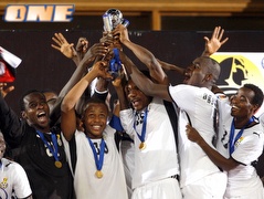 גאנה חוגגת. גביע עולם ראשון לאפריקה (רויטרס) (צילום: מערכת ONE)