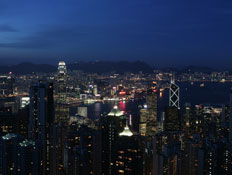 הונג קונג בלילה (צילום: China Photos, GettyImages IL)