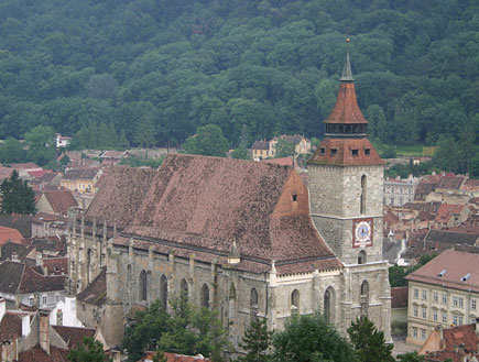 הכנסייה השחורה בטרנסילבניה רומניה (צילום: ויקיפדיה)