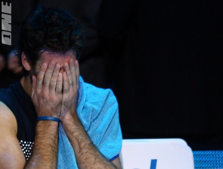 דל פוטרו ממרר בבכי לאחר ההפסד (GettyImages) (צילום: מערכת ONE)