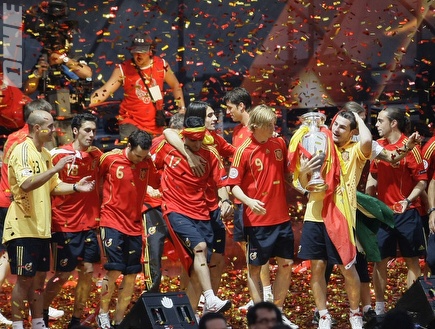 נבחרת ספרד. פלה חושב שהם יחגגו גם בדרא"פ  (רויטרס) (צילום: מערכת ONE)