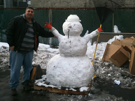 איש שלג (צילום: חדשות 2)