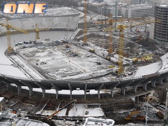 האיצטדיון האולימפי בקייב. חסרות מיטות  (רויטרס) (צילום: מערכת ONE)