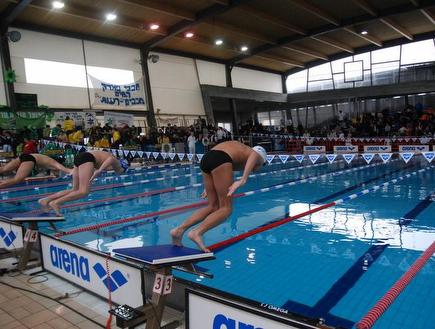 אליפות ישראל בשחייה (שי לוי) (צילום: מערכת ONE)