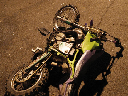 תאונת אופנוע, ארכיון (צילום: AP)