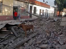 16.8.2007, רעידת אדמה בפרו (צילום: רויטרס)