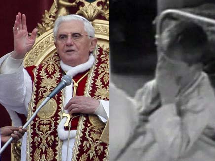 האפיפיור והילד שהתעללו בו מינית (צילום: חדשות 2)