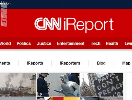 CNN IReport, פרוייקט דיווחים עולמי שמצטרף עכשיו למונדיאל (צילום: מערכת ONE)