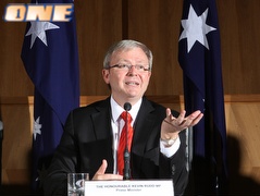 ראש ממשלת אוסטרליה, קווין רוד. משקיע (רויטרס) (צילום: מערכת ONE)