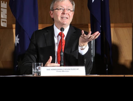 ראש ממשלת אוסטרליה, קווין רוד. משקיע (רויטרס) (צילום: מערכת ONE)