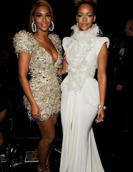 סלבס בלבן - ריהאנה וביונסה (צילום: Larry Busacca, GettyImages IL)