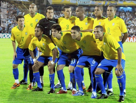 נבחרת ברזיל. רוצים גביע שישי (רויטרס) (צילום: מערכת ONE)