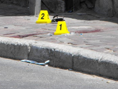 זירת הרצח, היום באשדוד (צילום: אשדוד נט)
