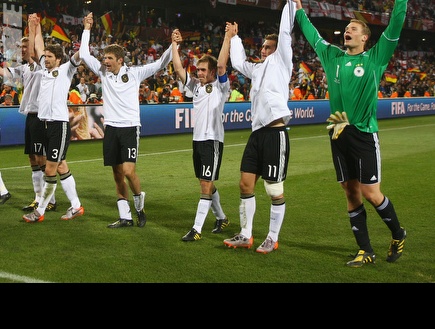 גרמניה חוגגת ניצחון גדול על אנגליה (GettyImages) (צילום: מערכת ONE)