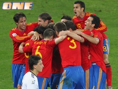 נבחרת ספרד. זכתה לייצוג מכובד (GettyImages)