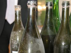 צוללנים משוודיה גילו בקבוקי שמפניה מהמאה ה-18 (צילום: worldrecordsacademy.com)