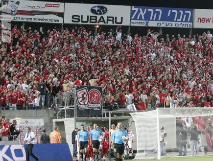 אוהדי הפועל ת"א. חטפו את הכרטיסים (רועי גלדסטון) (צילום: מערכת ONE)