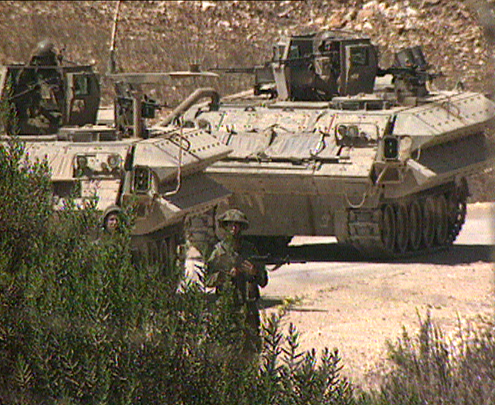 מחבלים ירו טילי נ"ט לעבר כוחות צה"ל (צילום: חדשות2)
