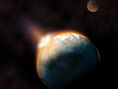 אסטרואיד פוגע בכדור הארץ (צילום: istockphoto)