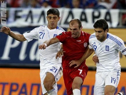 שחקני יוון כבר הפסידו נקודות בבית בטורניר (רויטרס) (צילום: מערכת ONE)