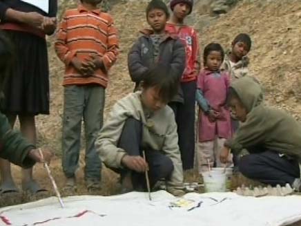 ילדים נפאל (צילום: חדשות 2)
