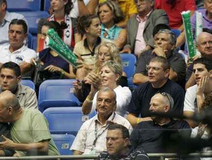 טניס זוגות- ישראל נגד אוסטריה דליה מזור (צילום: עודד קרני)