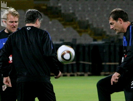 אימון נבחרת קרואטיה (גיא איזנר) (צילום: מערכת ONE)