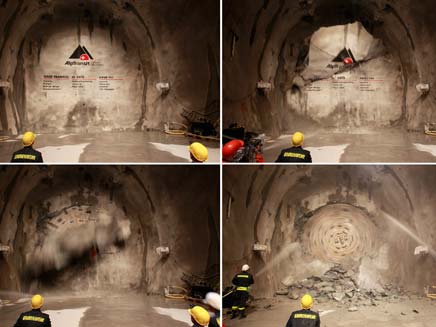 צפו: המנהרה הארוכה ביותר בעולם (צילום: רויטרס)