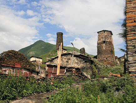 גאורגיה בתים בכפר  (צילום: מאיה קוסובר)